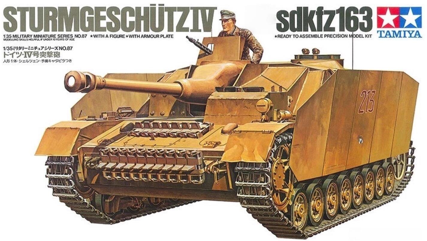 Tamiya 35087 1/35 Model Kit WWII German Tank Sturmgeschutz StuG IV Sd.Kfz 163