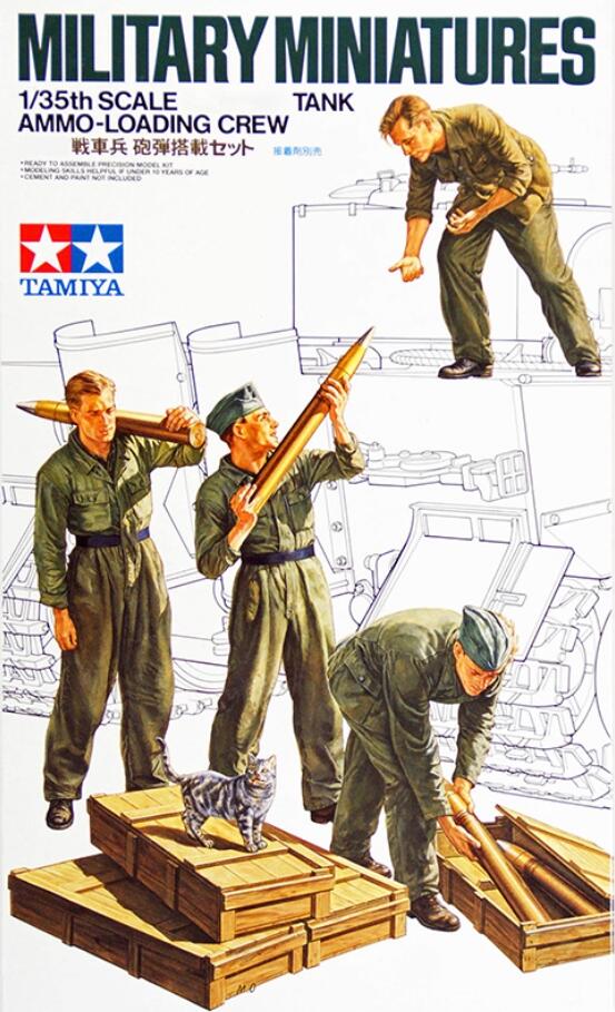 Tamiya 35188 1/35 Scale Military Figure Model Kit German Tank Ammo-Loading Crew