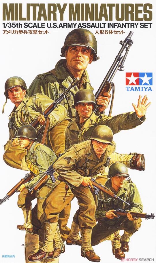 Tamiya 35192 1/35 Scale Military Model Kit WWII U.S Army Assault Infantry Set