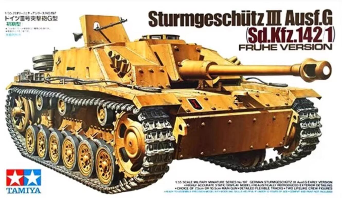 Tamiya 35197 1/35 Model Assault Gun Kit WWII German StuG III Ausf.G Sd.Kfz 142/1