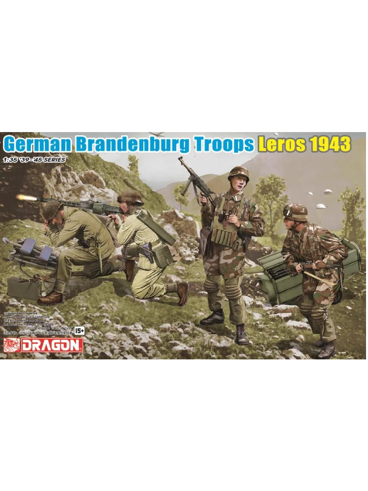DRAGON 1/35 6743 German Brandenburg Troops, Leros 1943 (4 Figures Set)