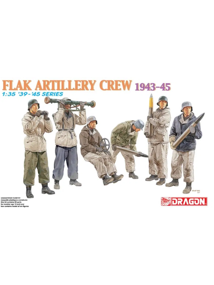 Dragon 6275 1/35 Flak Artillery Crew 1943-45