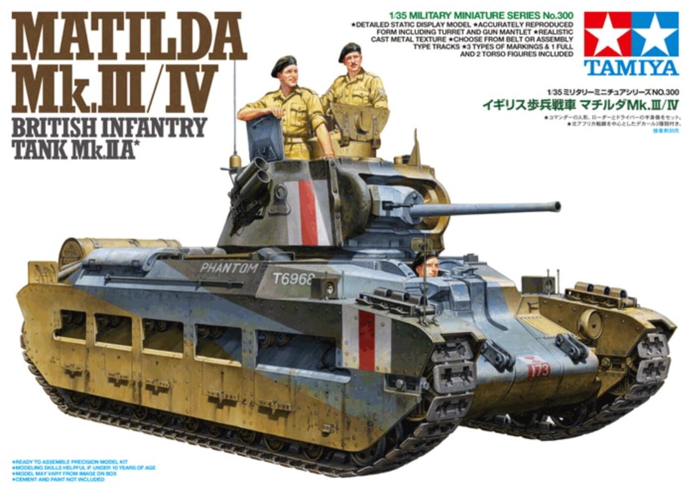 Tamiya 35300 1/35 Model Kit British Infantry Tank Mark IIA Matilda MK.III/IV