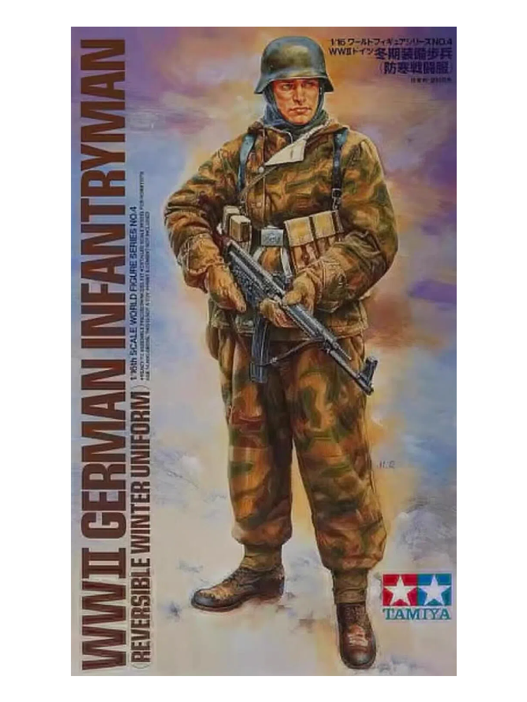 Tamiya 36304 WWII German Infantryman 1/16 Scale Plastic Model Figure