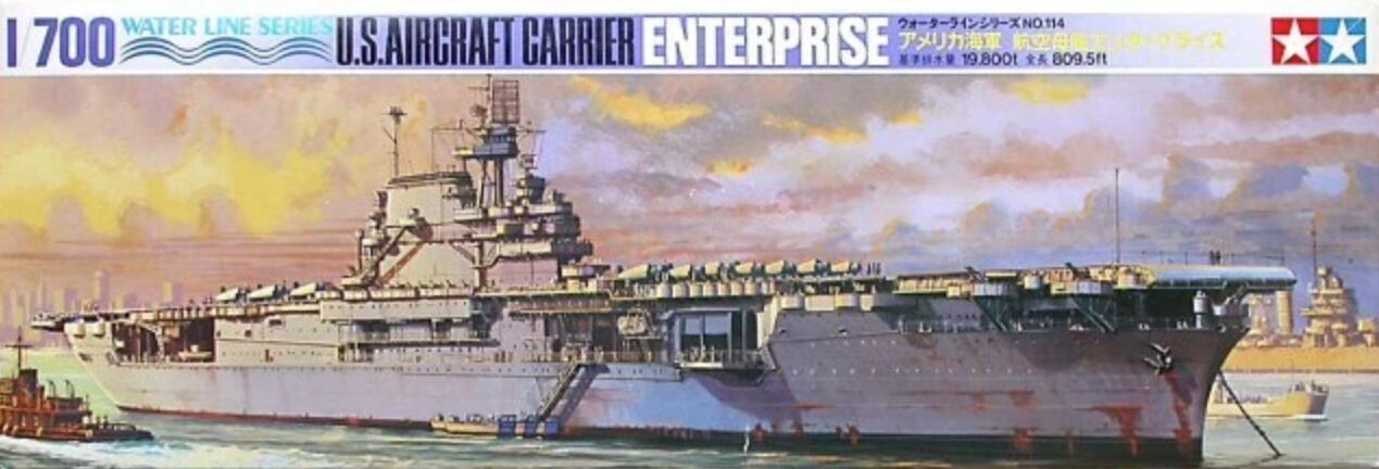 Tamiya 77514 1/700 Scale Model Kit US Aircraft Carrier USS Enterprise CV-6 Big E