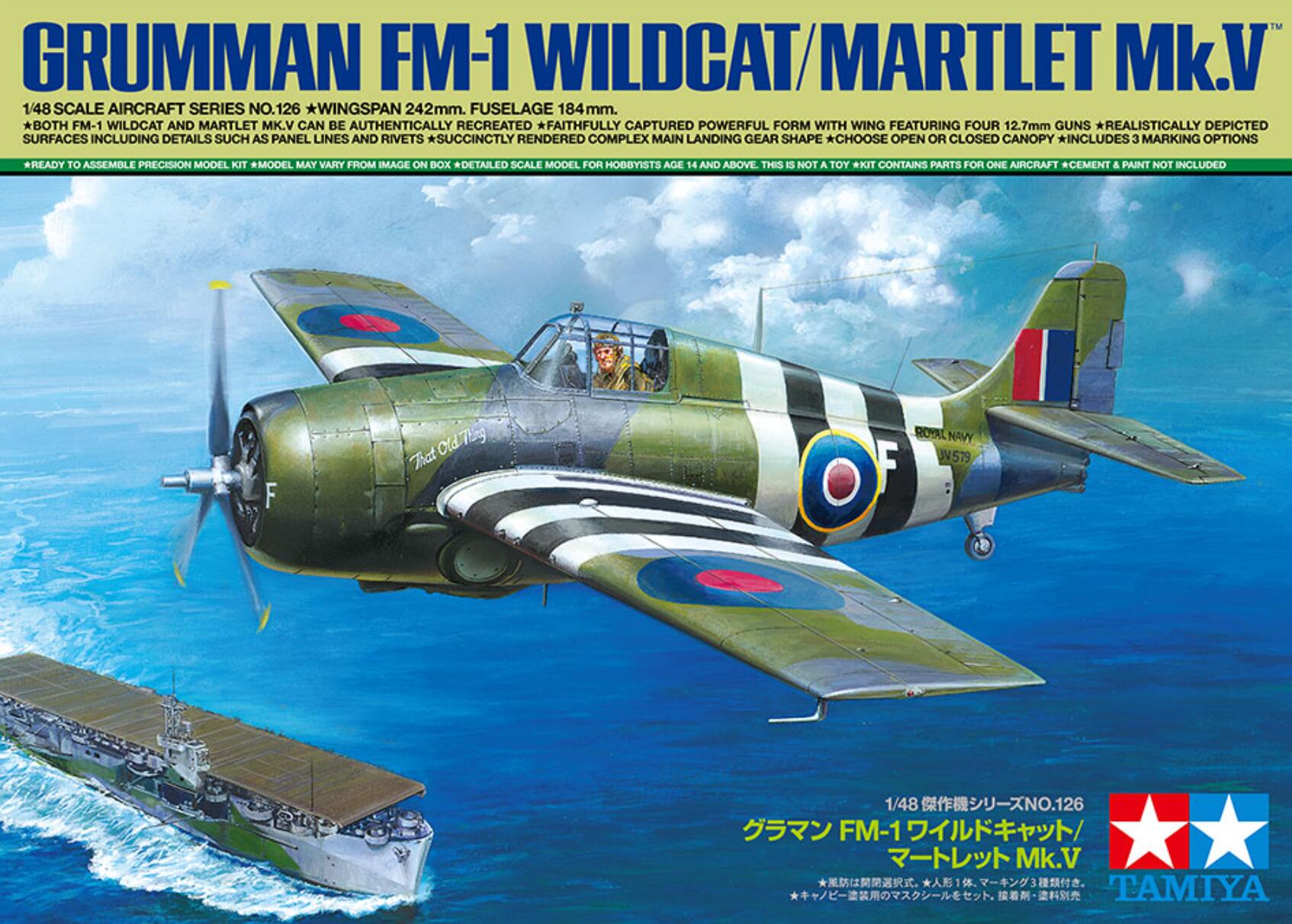 Tamiya 61126 FM-1 Wildcat/Martlet Mk.V 1/48 Model Kit