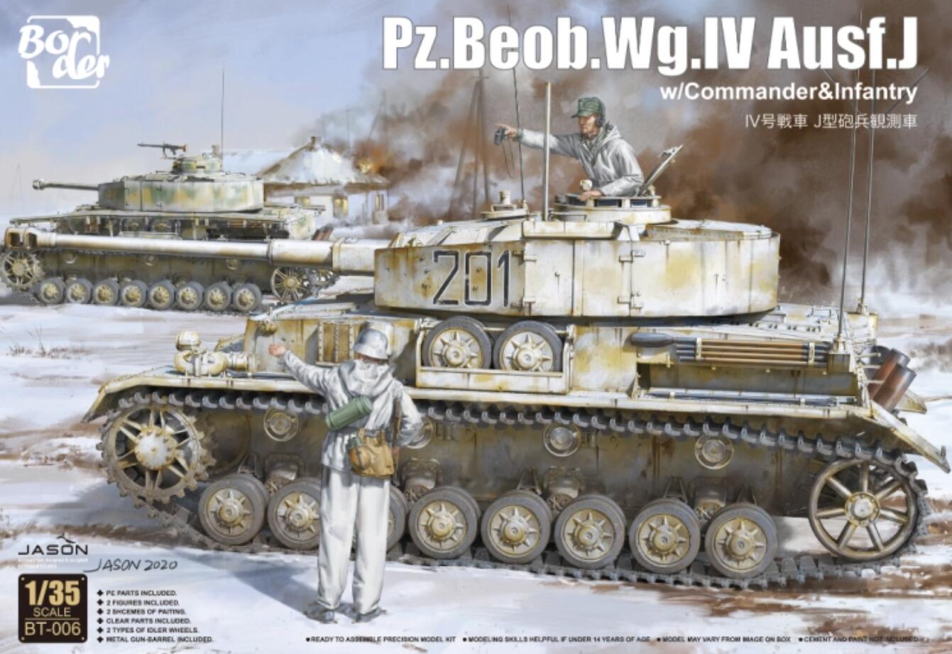Border BT-006 1/35 German Pz.Beob.Wg.IV Ausf.J w/Commander & Infantry