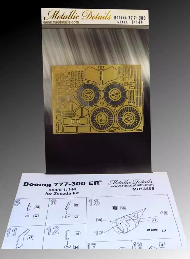 Metallic Details MD 14405 - Detailing Set Boeing 777-300 ER Zvezda 1/144 scale