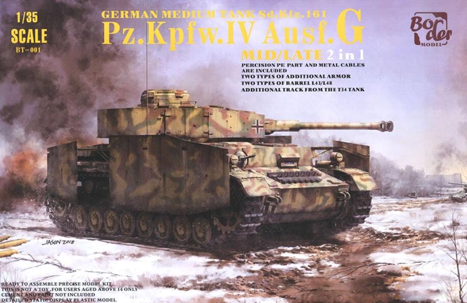 Border BT-001 1/35 Model Panzer IV Ausf.G Mid/Late 2in1