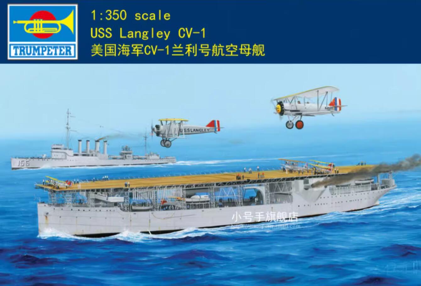Trumpeter 05631 1/350 USS Langley CV-1 Vessels Ship model kit