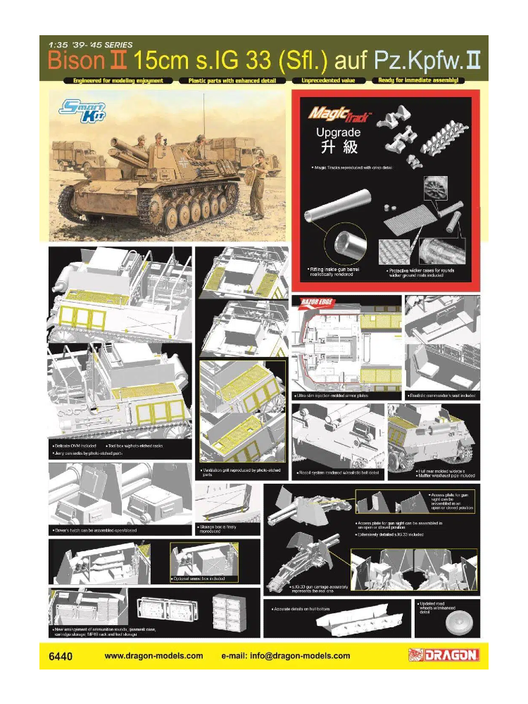 Dragon 6440 1/35 Bison II 15cm s.IG33 auf Pz.Kpfw.II