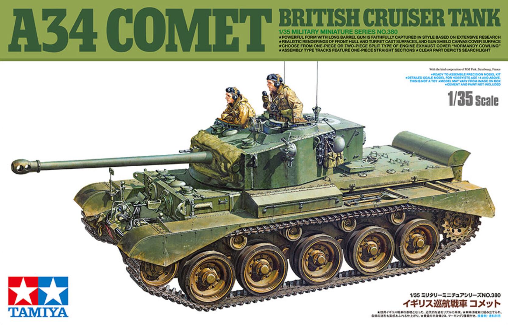 Tamiya 35380 British Cruiser A34 Comet 1/35 Scale Plastic Model Kit