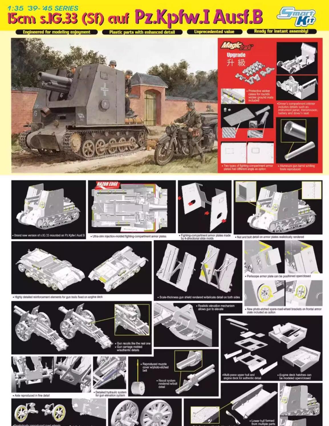 DRAGON 6259 1/35 15cm s.IG.33 (Sf) auf Pz.Kpfw.I Ausf.B