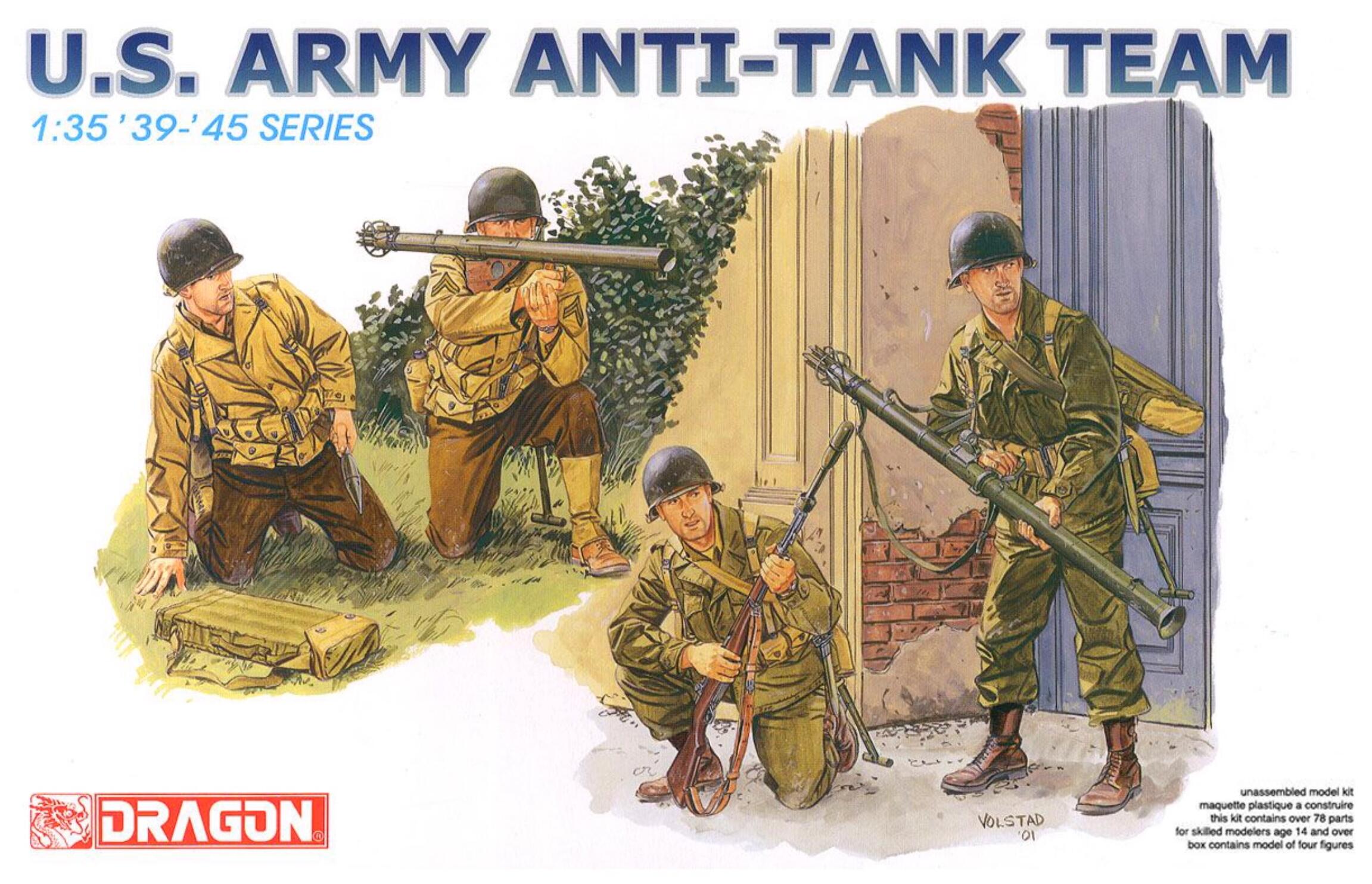 Dragon 6149 US Army Anti-Tank Team 1/35 Scale Plastic Model Figures