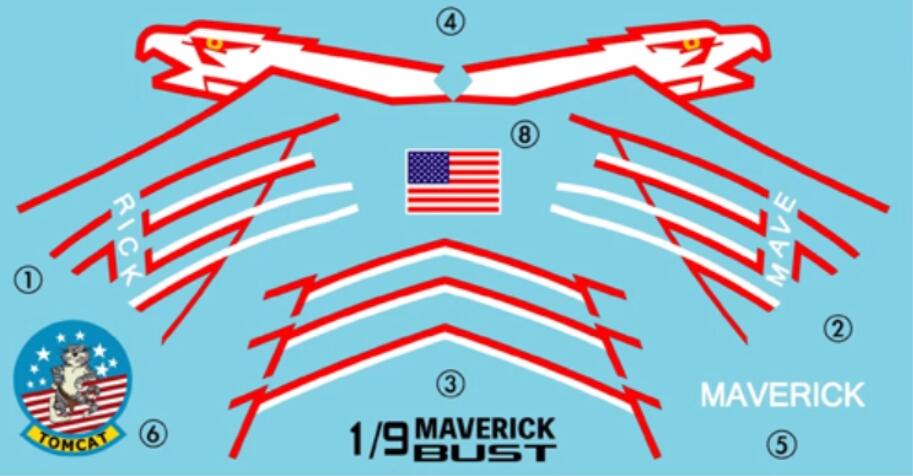 R2 Miniatures 1/9 Bust - USN/US Navy F-14 Tomcat Pilot 1980s R19-B09