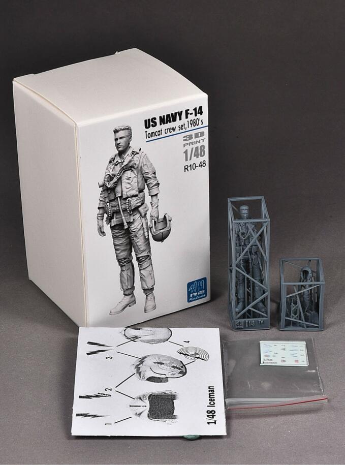 R2 Miniatures 1/48 USN/US Navy F-14 Tomcat Pilot 1980s R10-48
