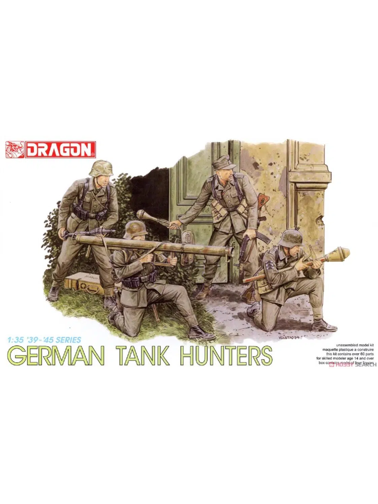 Dragon 6034 1/35 German Tank Hunters (4 Figures) ‘39-‘45 Series