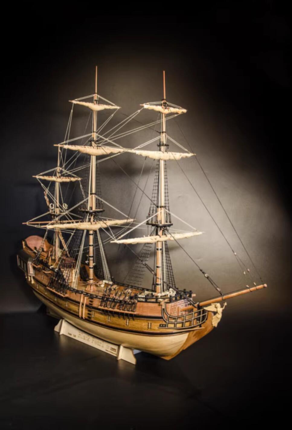 Model ship kits 1/48 scale Black Pearl model ship kit large scale
