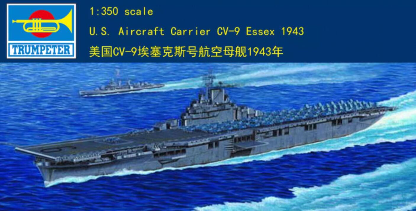 Trumpeter 05602 1/350 Scale U.S. Aircraft Carrier CV-9 Essex model kit