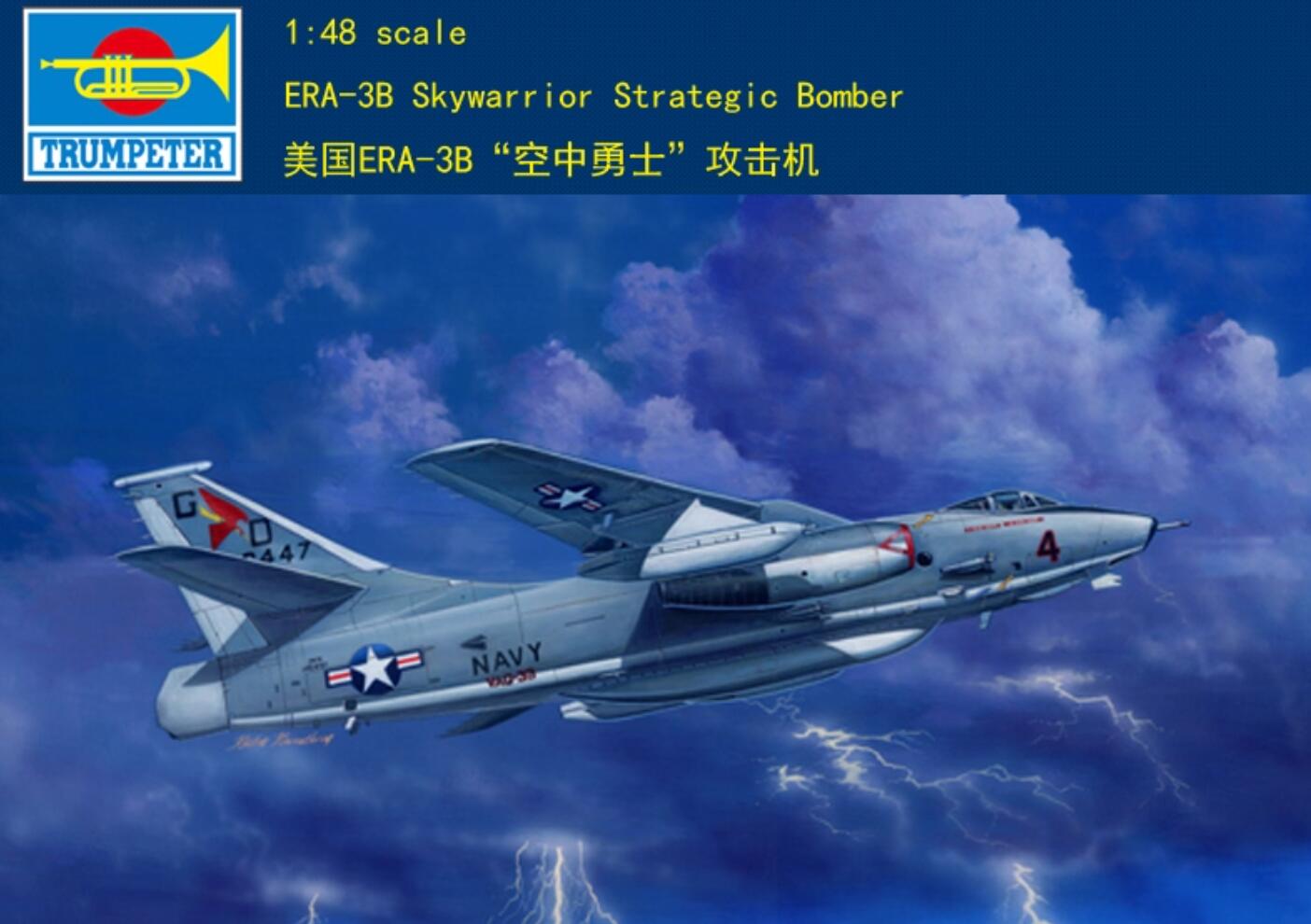 Trumpeter 1/48 02873 ERA-3B Skywarrior Strategic Bomber