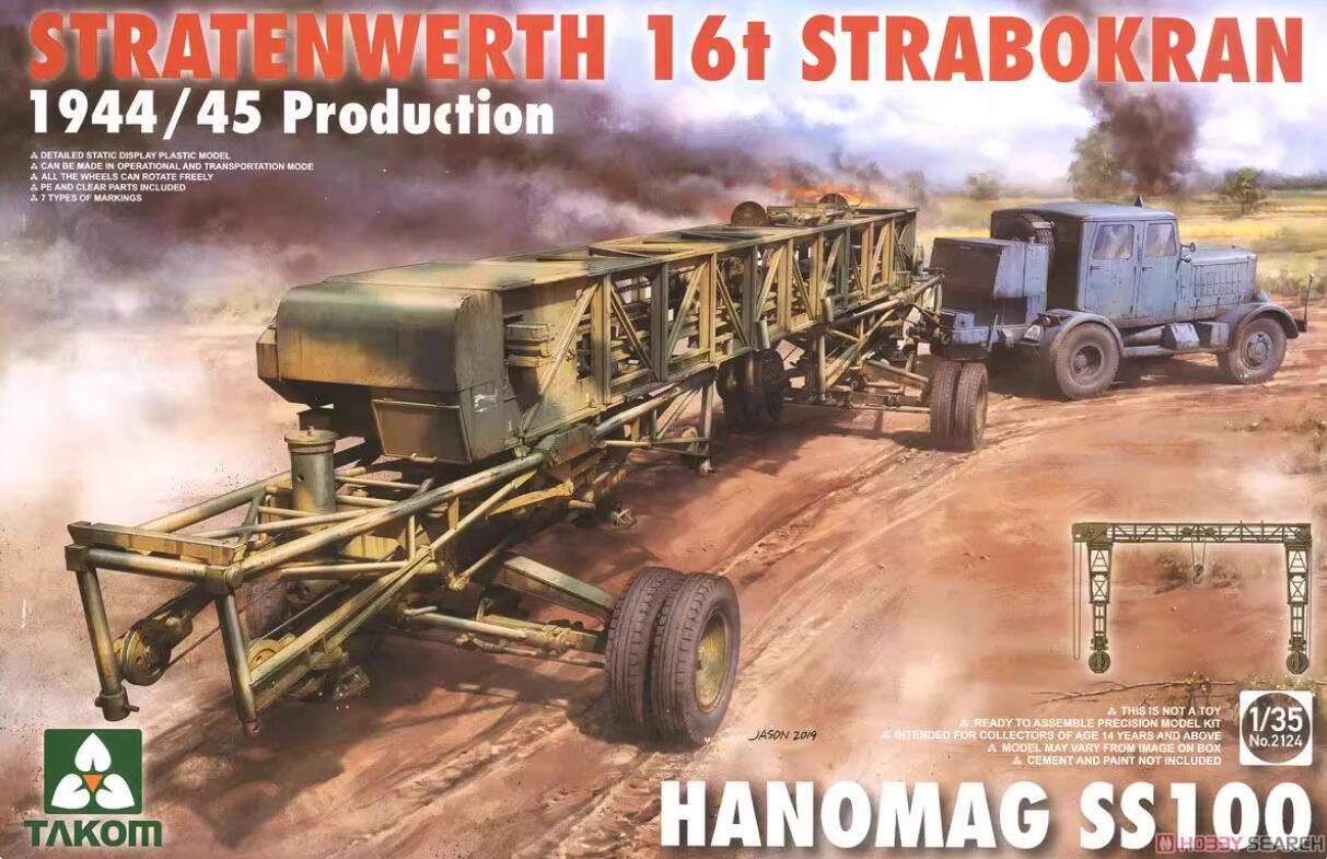Takom #2124 1/35 Stratenwerth 16t Strabikran 1944/45 -Hanomag S100