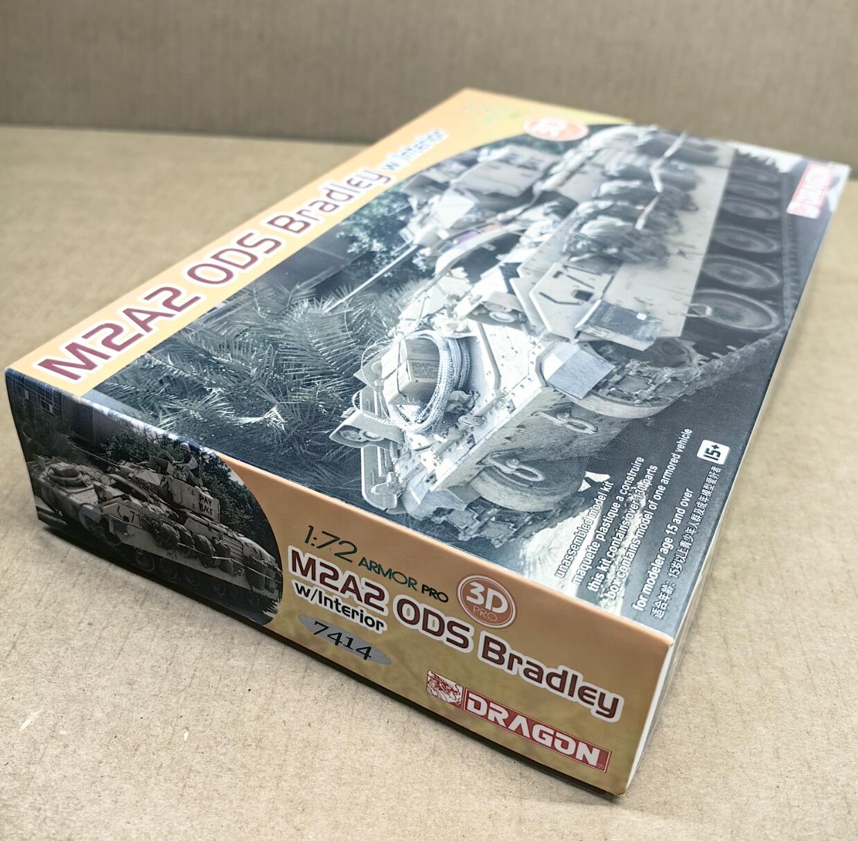 Dragon 7414 1/72 Scale M2A2 ODS Bradley w/Interior 3D Printed Parts model kit