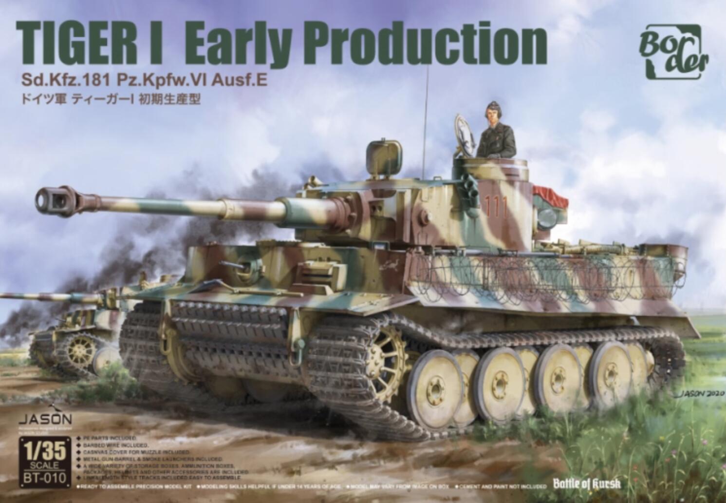Border BT-010 1/35 TIGER I EARLY PRODUCTION SD.KFZ.181 PZ.KPFW.VI AUSF.E