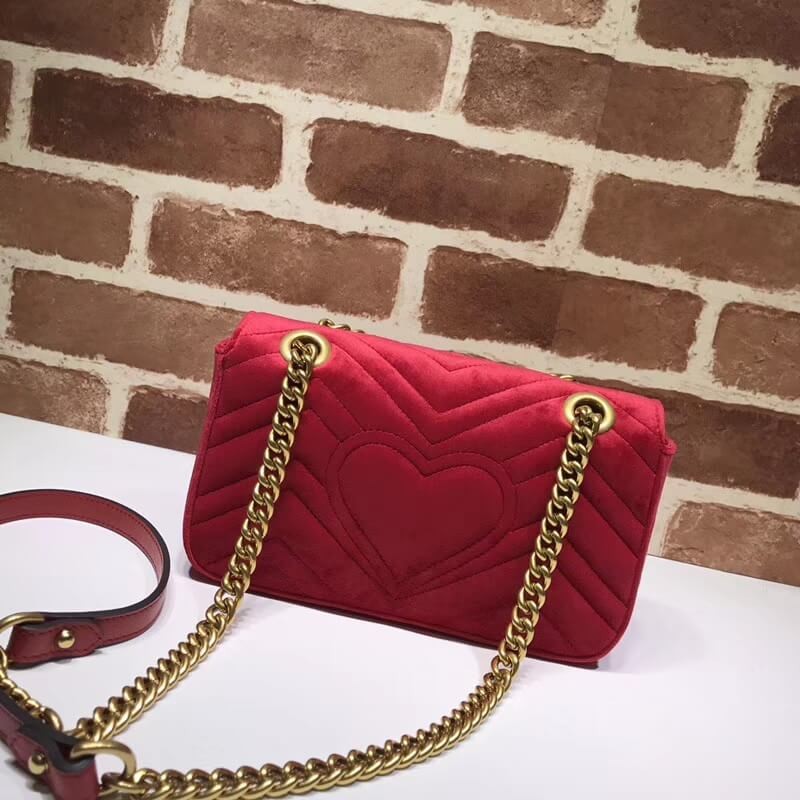 Replica Gucci Gg Marmont Velvet Shoulder Bag 446744