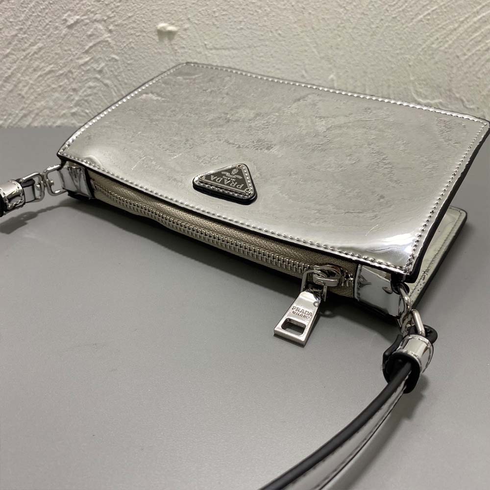 Replica Prada Brushed Leather Mini-Bag 1Bc155