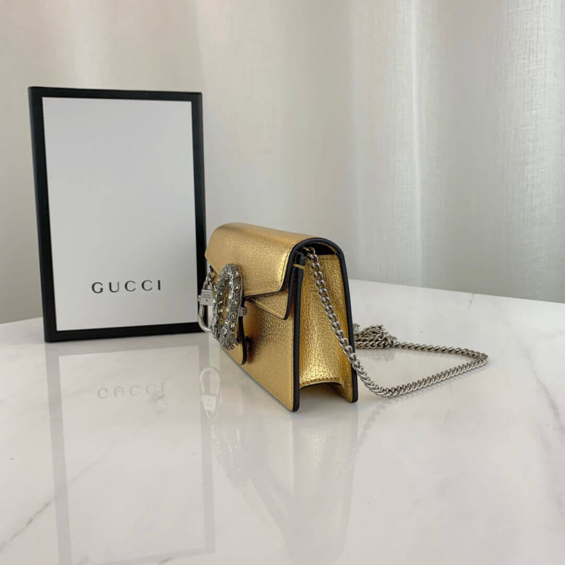 Replica Gucci Gold Dionysus Super Mini Bag 476432