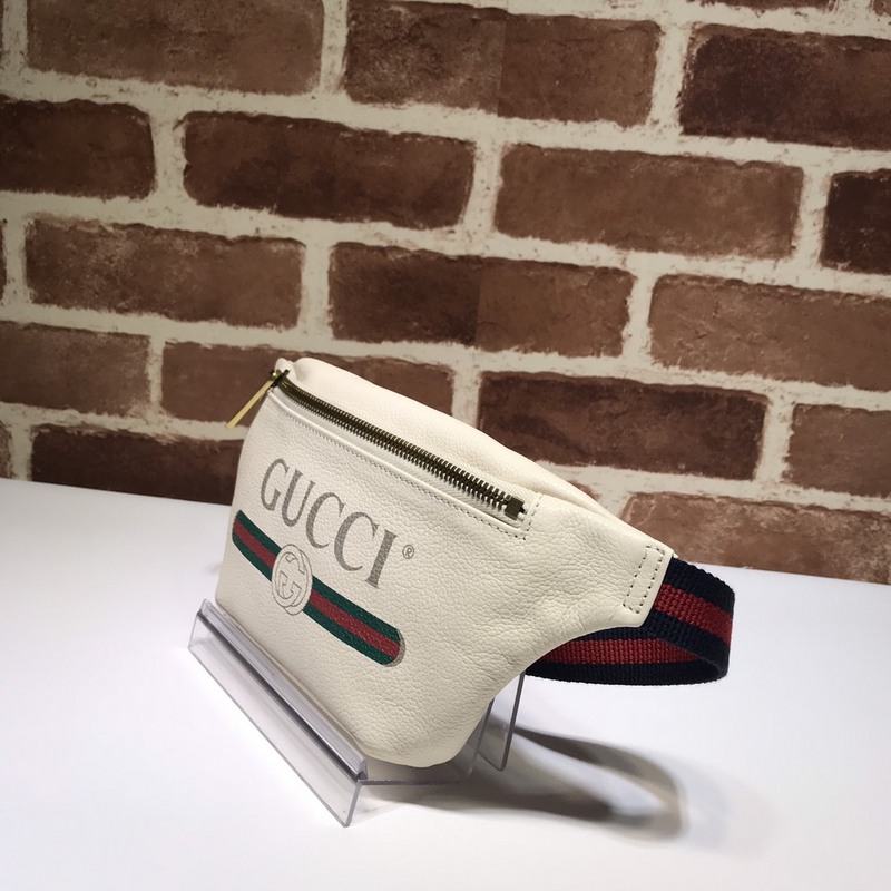 Replica Gucci Small Belt Bag 527792 Black/White