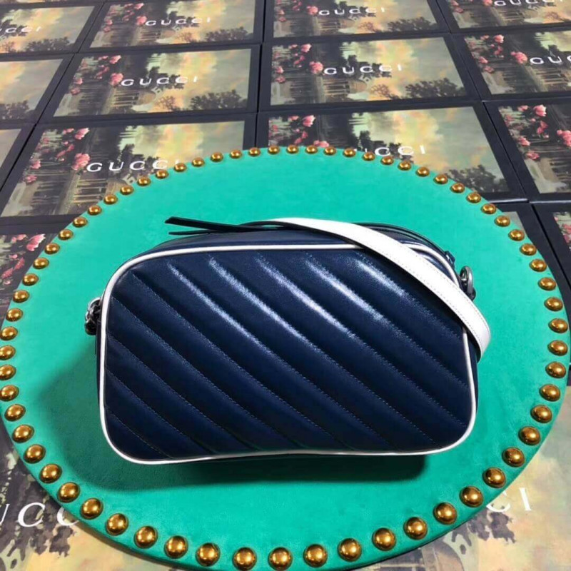 Replica Gucci Gg Marmont Small Shoulder Bag 447632 Blue