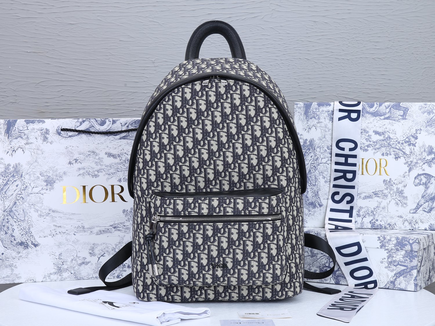Replica Dior 42Cm Rider Backpack Beige/Blue