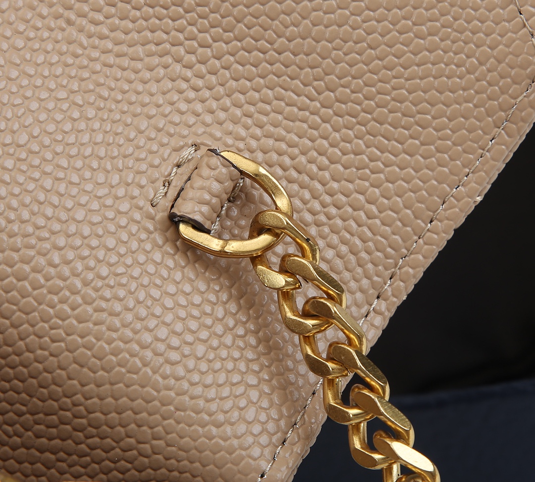 Replica Ysl Envelope Chain Wallet In Grain De Poudre Embossed Leather 1888
