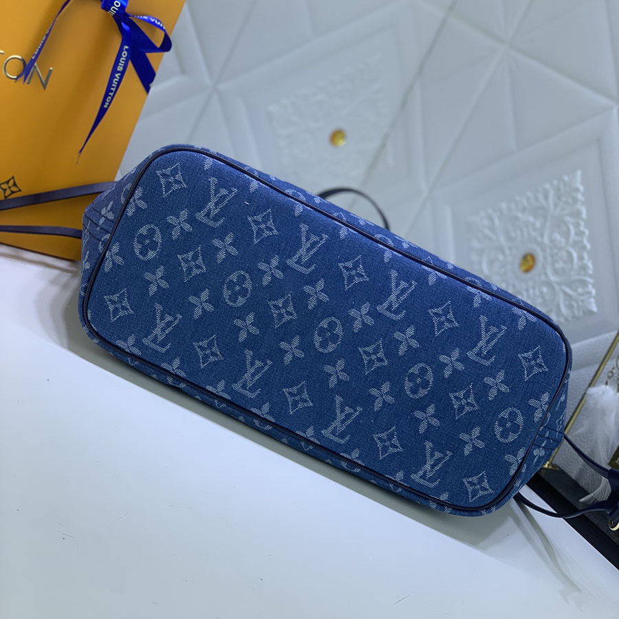 Replica Louis Vuitton Denim Materials Neverfull Mm