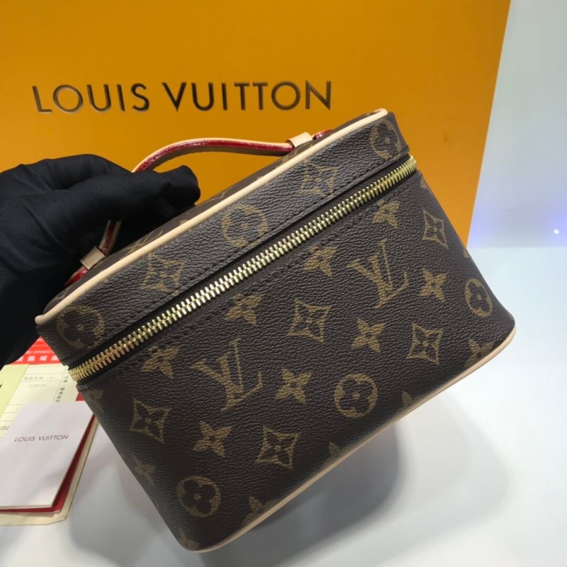 Replica Louis Vuitton Monogram Canvas Nice Cosmetic Mini M44495