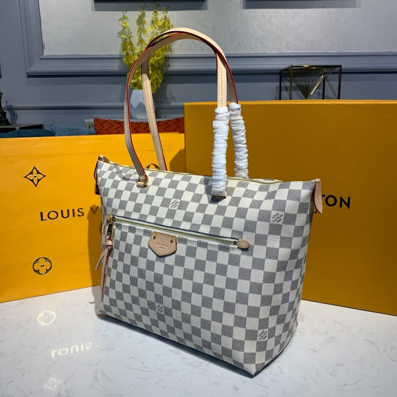 Replica Louis Vuitton Damier Azur Canvas Iena Mm N44040