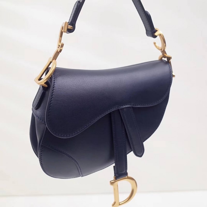 Replica Christian Dior Smooth Calfskin Mini Saddle Bag M0447