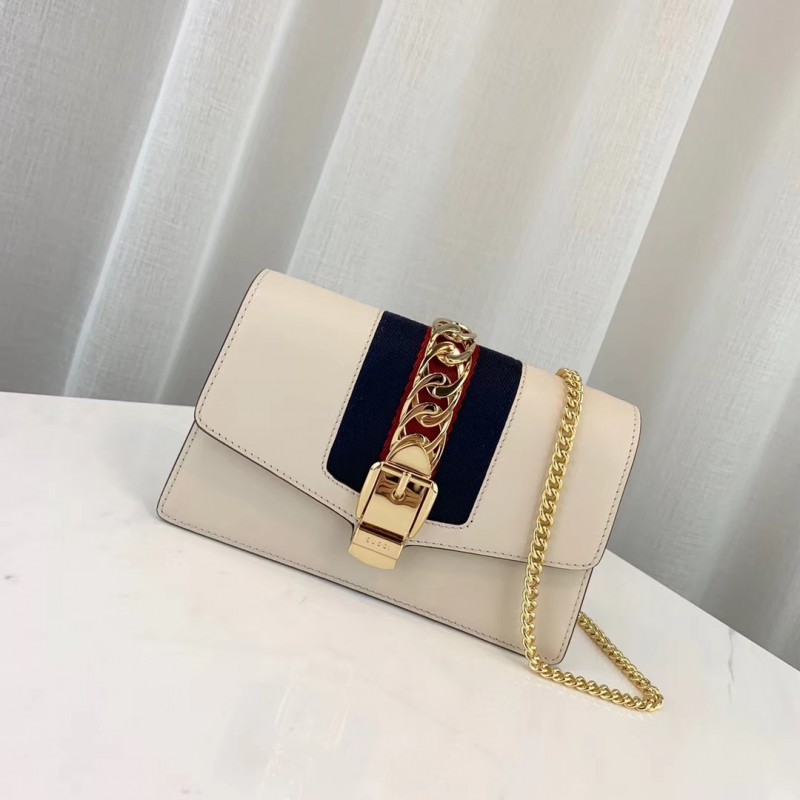 Replica Gucci Sylvie Leather Super Mini Bag 494646