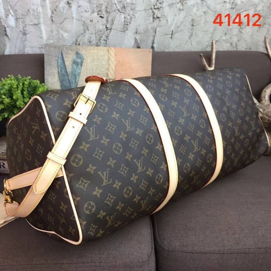 Replica Louis Vuitton Monogram Canvas Keepall Bandouliere 60 M41412
