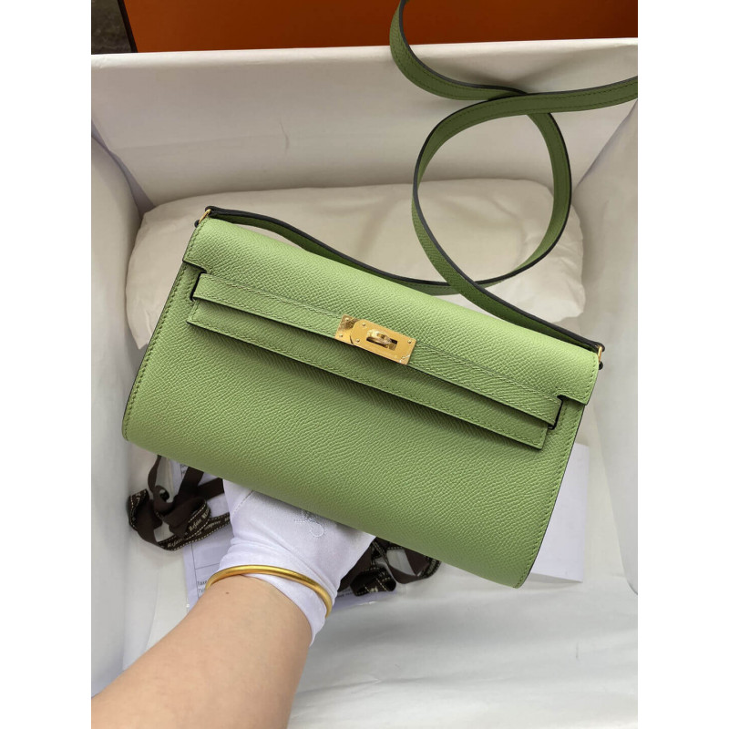 Replica Hermes Kelly Wallet To Go Woc 499041 Green