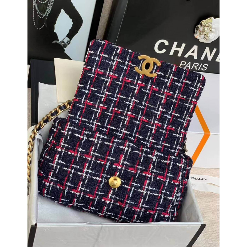 Replica Chanel 19 Flap Bag In Tweed As1160