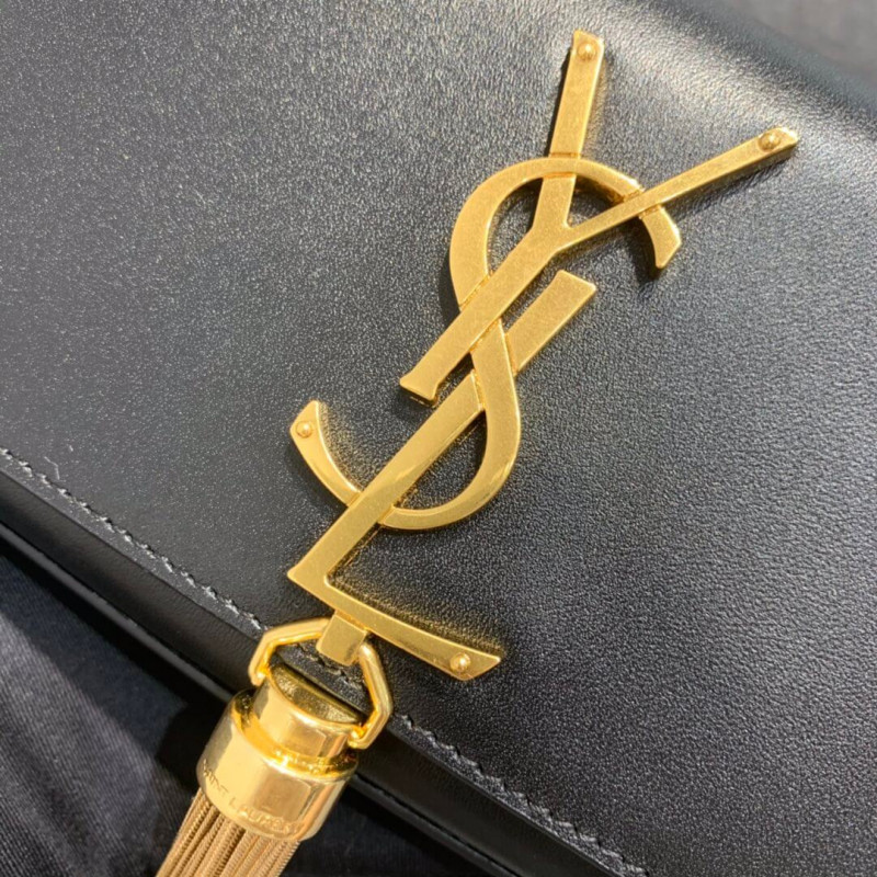 Replica Saint Laurent Smooth Calfskin Small Classic Monogram Kate Tassel Satchel 354120