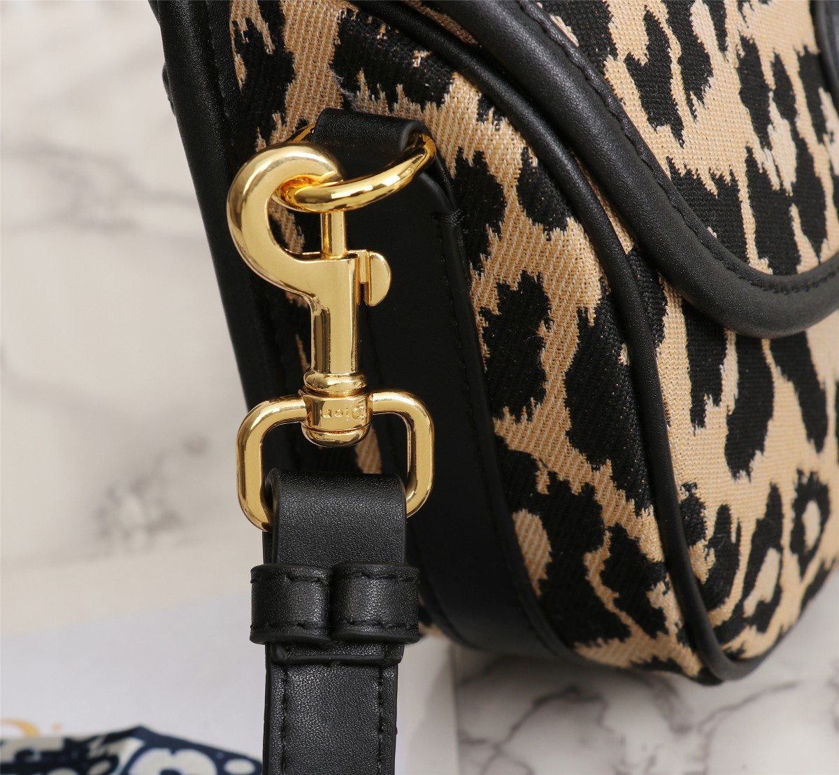 Replica Dior Leopard Medium Bobby Bag 22Cm