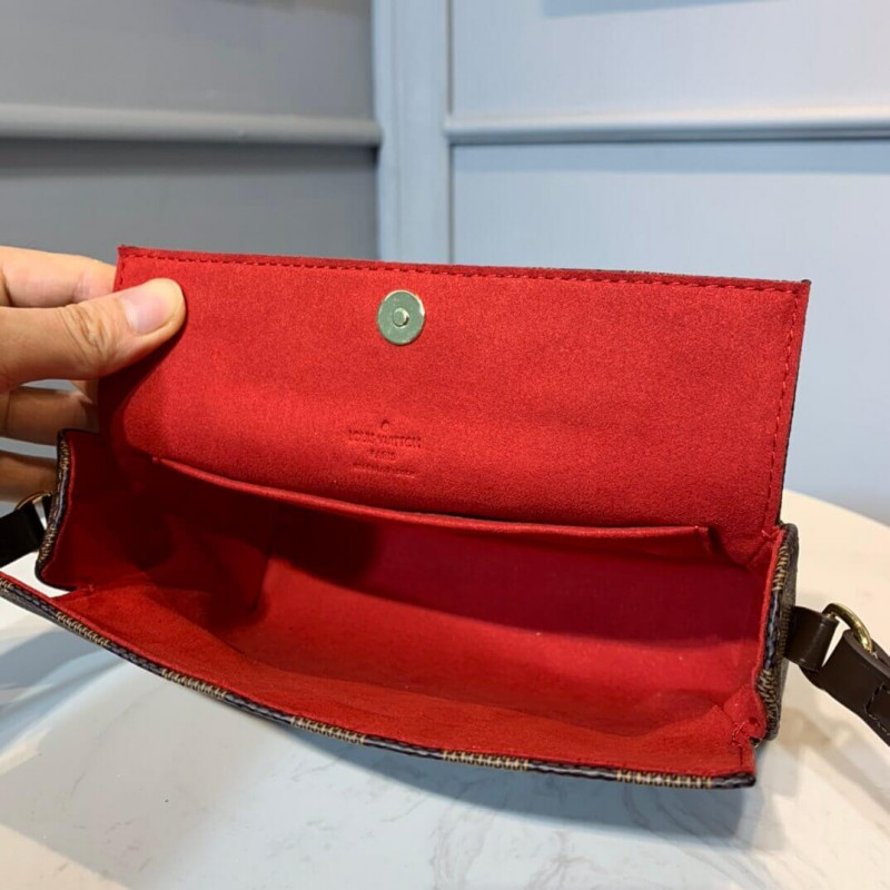 Replica Louis Vuitton Damier Ebene Canvas Recital Shoulder Bag N41966