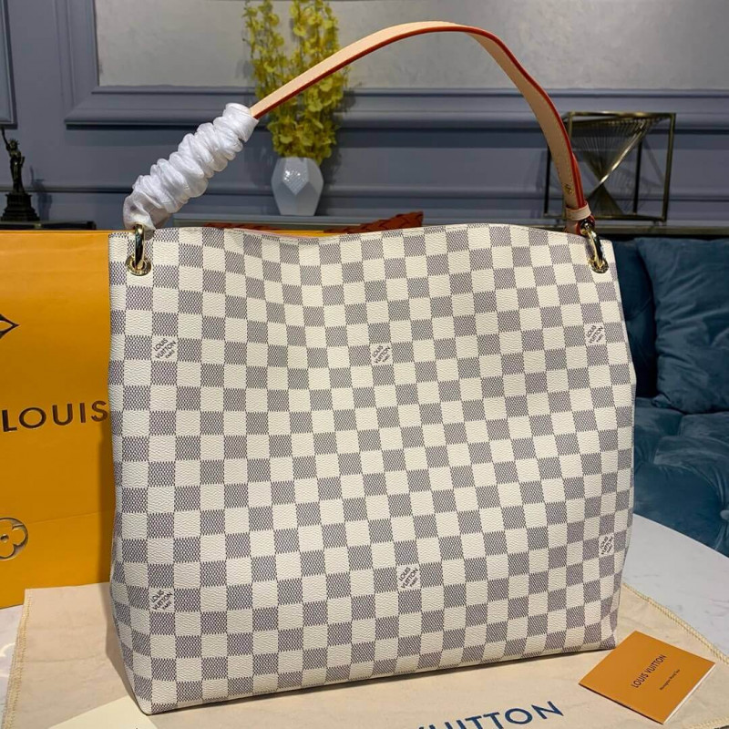Replica Louis Vuitton Damier Azur Canvas Graceful Mm N42233