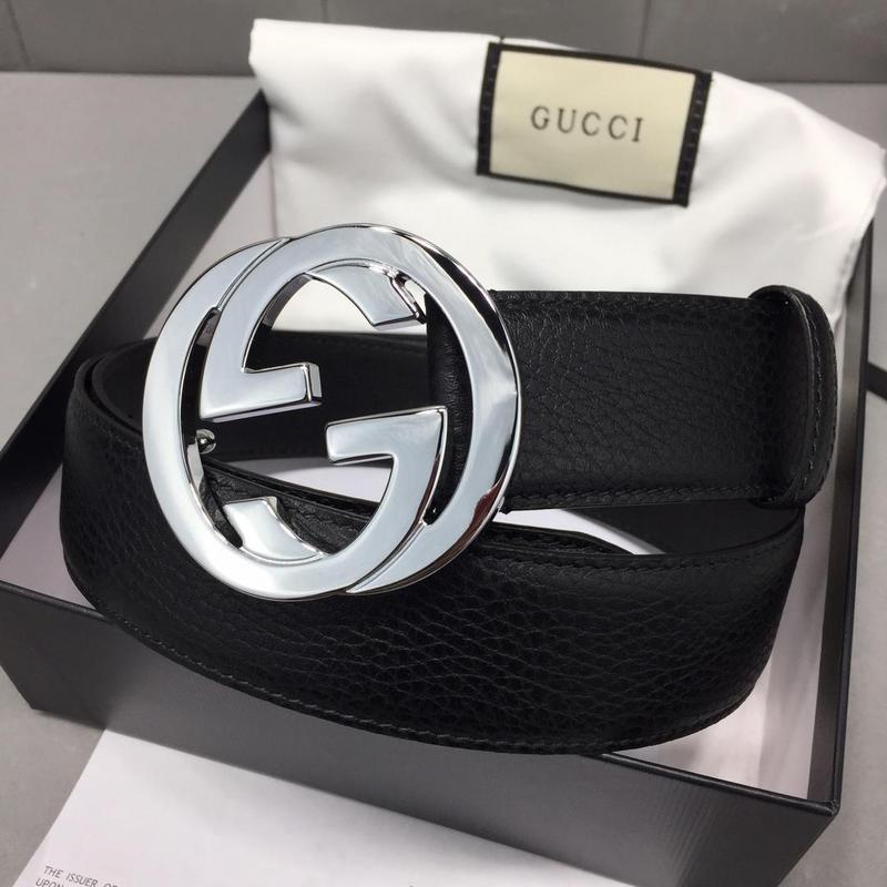Replica Gucci Belt B2-Silver Buckle 40Mm