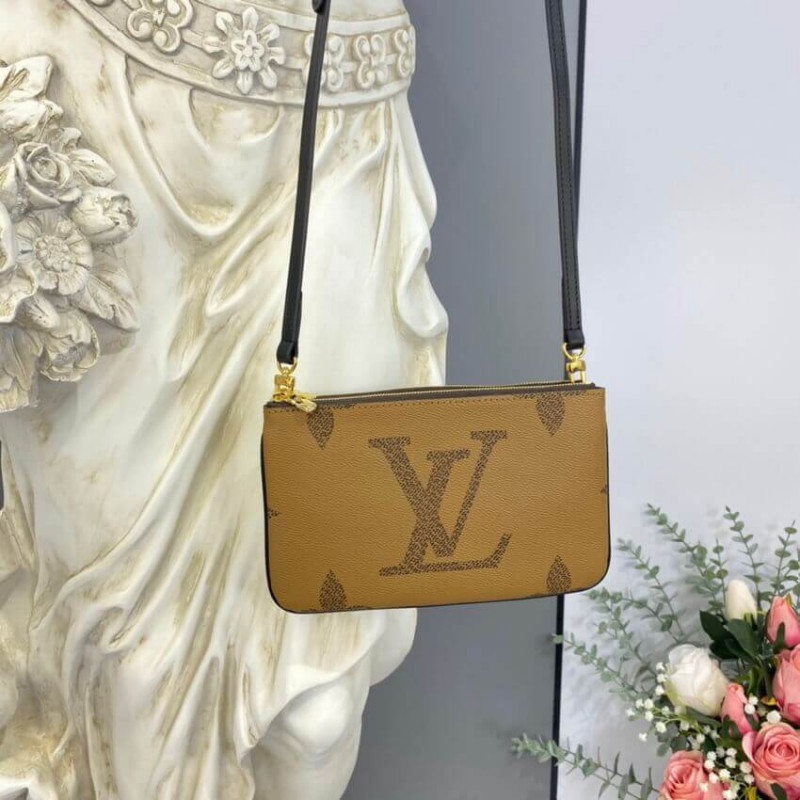 Replica Louis Vuitton Monogram Double Zip Pochette M69203
