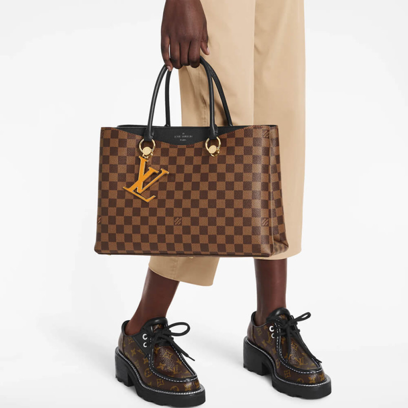 Replica Louis Vuitton Damier Ebene Canvas Lv Riverside N40052