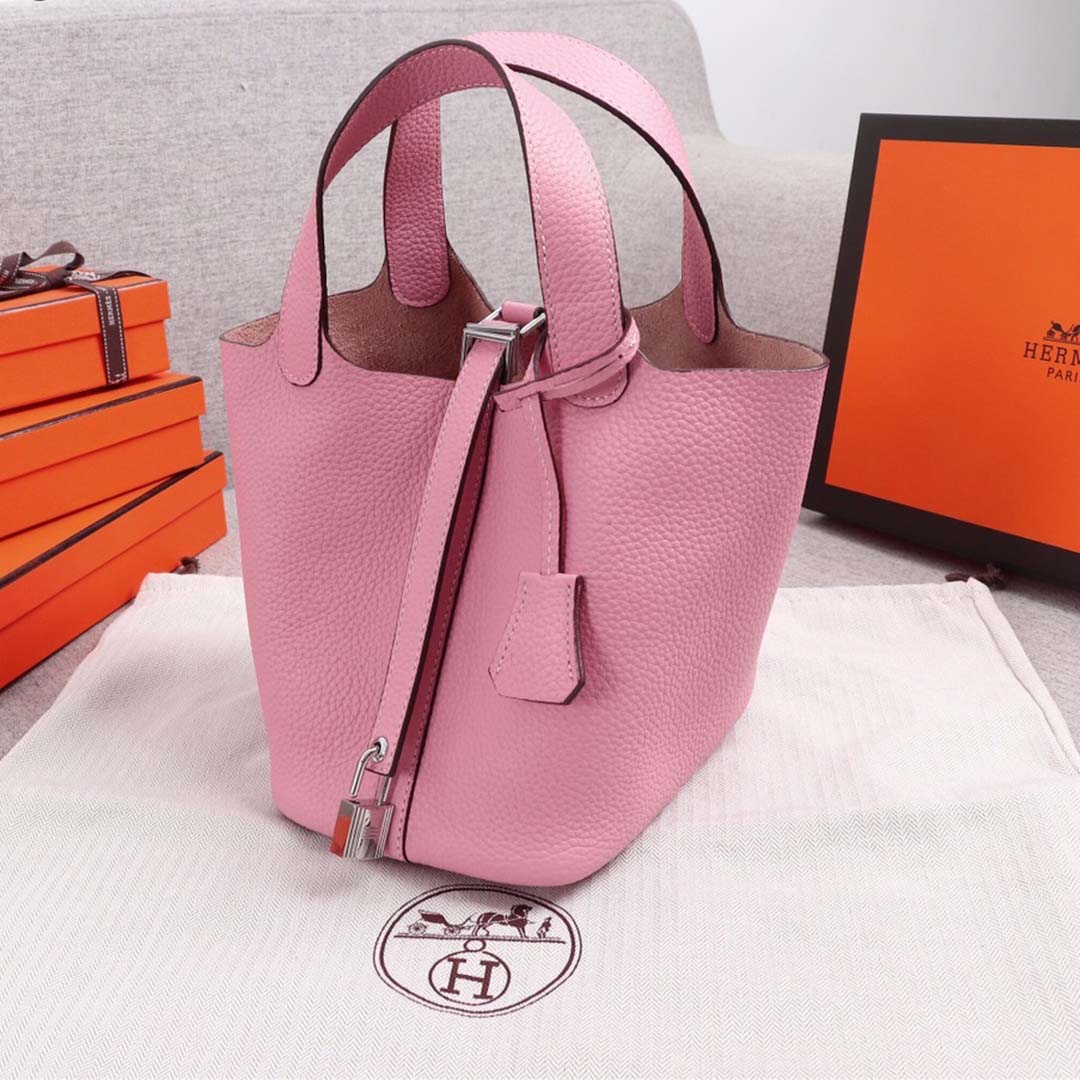 Replica Hermes Aaa-Picotin Lock 22Cm 18Cm Bag Blue/Orange/Pink